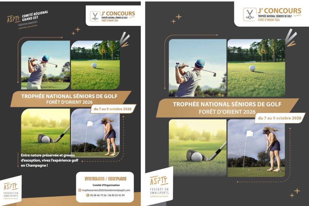 Visuels Open de Golf 2026 - ASPTT Fédération Omnisports